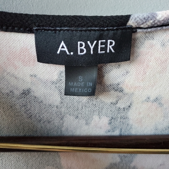 A. Byer Stretchy Flare Peplum Blouse - Picture 5 of 16